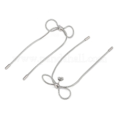 Non-Tarnish Bowknot 304 Stainless Steel Stud Earrings for Women&nbsp;EJEW-Z060-01P