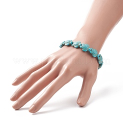 Dyed Synthetic Sea Turtle Beaded Stretch Bracelets for Women&nbsp;BJEW-JB09934-01