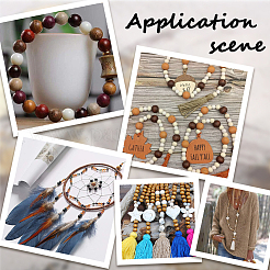 400Pcs 4 Styles  Natural Wood Beads&nbsp;WOOD-GF0002-15A