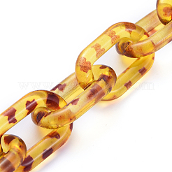 Handmade Transparent Acrylic Cable Chains&nbsp;AJEW-JB00576-02