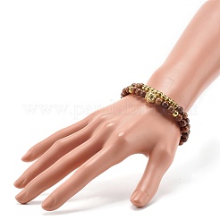 Wooden Beads Stretch Bracelets Set&nbsp;BJEW-JB07019
