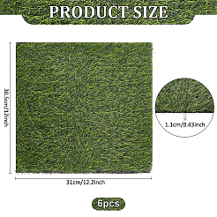 Square Plastic Artificial Moss&nbsp;DJEW-WH0015-142