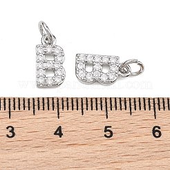 SHEGRACE Brass Micro Pave Clear Cubic Zirconia Pendants&nbsp;XGRQ29042-394P-B