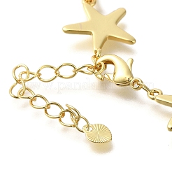 Rack Plating Brass Link Bracelets&nbsp;X-BJEW-P336-10G