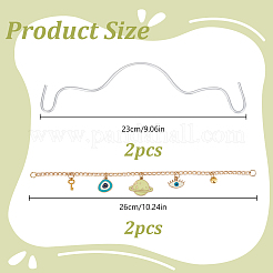 2Pcs Aluminum Chains Hanging Ornament&nbsp;HJEW-DR00181