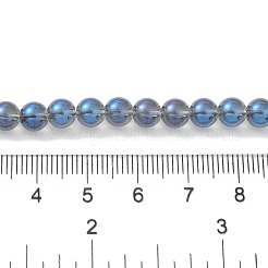 Transparent Electroplate Glass Beads Strands&nbsp;GLAA-T032-T6mm-C03