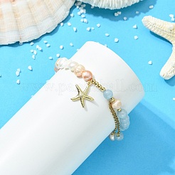 304 Stainless Steel/Alloy Charm Bracelets&nbsp;BJEW-JB13982