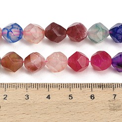 Natural Agate(Dyed & Heated) Beads Strands&nbsp;G-K425-B08-01