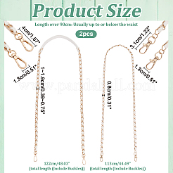 2Pcs 2 Styles Purse Chains&nbsp;DIY-WR0003-26A