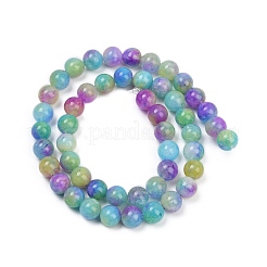 Natural Dyed White Jade Beads Strands&nbsp;G-NH0045-01C