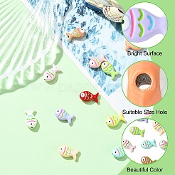 13Pcs 13 Colors Zinc Alloy Beads&nbsp;FIND-CJ0003-22