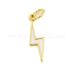 Rack Plating Brass Enamel Pendants&nbsp;KK-U021-16G