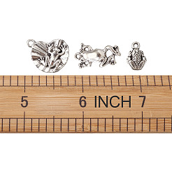 Tibetan Style Alloy Frog Shape Pendants & Rhinestone Settings&nbsp;TIBEP-TA0002-34AS-RS