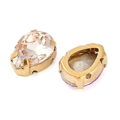 Brass Glass Rhinestone Sew on Rhinestones&nbsp;RGLA-B004-07A-G