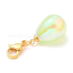 Rainbow Iridescent Acrylic Teardrop Pendant Decorations&nbsp;HJEW-JM01086