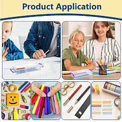 Rectangle Plastic Pencil Case&nbsp;AJEW-WH0596-276D