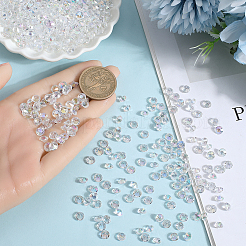 4 Sets Acrylic Rhinestone Pointed Back Cabochons&nbsp;GACR-SP0001-02B