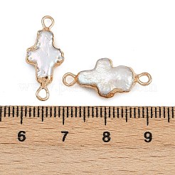 Natural Keshi Pearl Cross Links&nbsp;KK-D423-05G