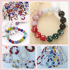 40Pcs 10 Colors Resin Rhinestone Beads&nbsp;RESI-PA0001-26A