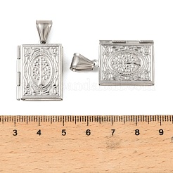 316 Stainless Steel Locket Pendants&nbsp;STAS-K321-03P