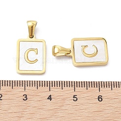 Ion Plating(IP) 304 Stainless Steel Pave Shell Pendants&nbsp;STAS-G327-01G-C