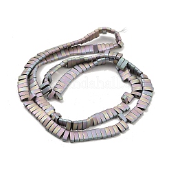 Electroplated Frosted Non-magnetic Synthetic Hematite Beads Strands&nbsp;G-G089-A01-13