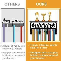 Rectangle Iron Medal Hanger Holder&nbsp;ODIS-WH0052-015