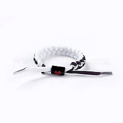 Adjustable Polycotton(Polyester Cotton) Yarn Braided Slider Bracelets&nbsp;BJEW-P252-E02