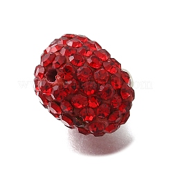 Rhinestone Clay Brass Beads&nbsp;KK-D295-09P