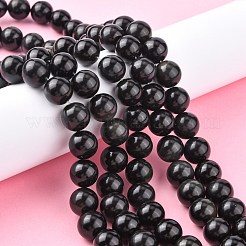 Natural Obsidian Beads Strands&nbsp;X-G-G099-14mm-24