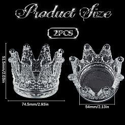 2Pcs Glass Ashtray&nbsp;DJEW-SC0001-12
