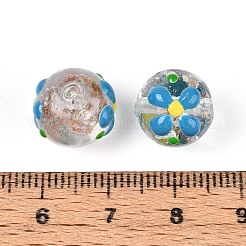 Luminous Handmade Gold Sand Lampwork Beads&nbsp;LAMP-N035-04B