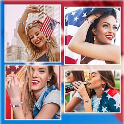 DIY Independence Day Bracelet Making Kit&nbsp;DIY-SC0021-69