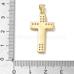 Easter Brass Micro Pave Clear Cubic Zirconia Pendants&nbsp;CU-CBAC7ED-03G