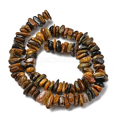 Natural Yellow Blue Tiger Eye Beads Strands&nbsp;G-A285-A01-01