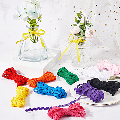 50M 10 Colors Wave Bending Fringe Trim&nbsp;OCOR-GF0003-48A