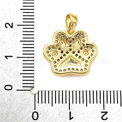 Brass Micro Pave Cubic Zirconia Pendants&nbsp;LS-KK-R227-03G