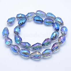 Electroplate Glass Beads Strands&nbsp;EGLA-E049-FR04