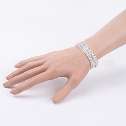 4 Row stretch Rhinestone Bracelet&nbsp;X-B115-4