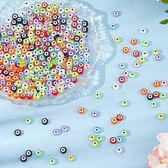 360Pcs 9 Colors Transparent & Printed Acrylic Beads&nbsp;OACR-DC0001-40