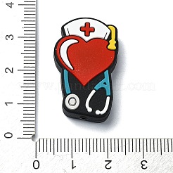 Medical Treatment Theme Stethoscope Silicone Beads&nbsp;SIL-G010-02A