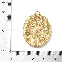 304 Stainless Steel Printed Religion Pendants&nbsp;STAS-G387-03G-01
