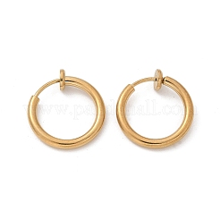 Ion Plating(IP) 304 Stainless Steel Clip-on Earrings&nbsp;EJEW-M218-03B-G