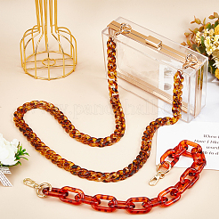 2Pcs 2 Style Acrylic Curb Chain Bag Strap&nbsp;FIND-WR0002-17