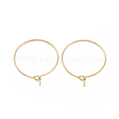 Ion Plating(IP) 316L Surgical Stainless Steel Hoop Earring Findings&nbsp;STAS-D164-05G