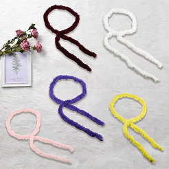 5Pcs 5 Colors Faux Fur Chenille Stick Fabric Roll for Christmas Tree Decor or Wreath Bows Craft&nbsp;FIND-CY0001-23