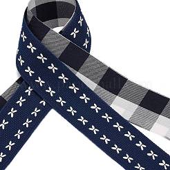 6 Yards 2 Styles Polyester Grosgrain Ribbon&nbsp;SRIB-A014-L01
