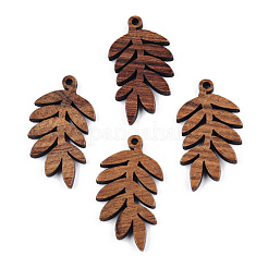 Natural Walnut Wood Pendants&nbsp;WOOD-T023-15