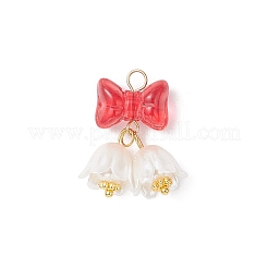 Transparent Spray Painted Glass Pendants&nbsp;PALLOY-JF04500