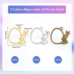 48PCS 3Style Easter Theme Alloy Pendants&nbsp;FIND-CA0008-68